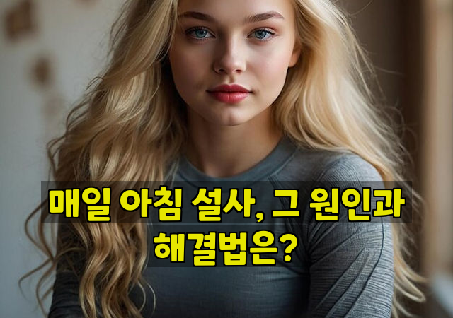 매일 아침 설사, 그 원인과 해결법은?